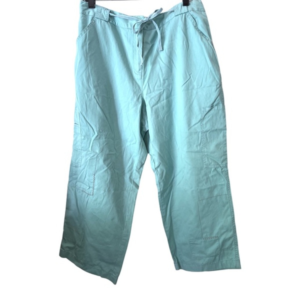 NWT J. Jill blue green cargo cropped pants‎ 14